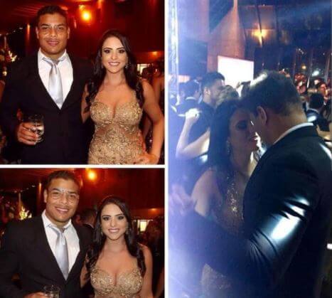 Paulo Costa with his girlfriend, Tamara Elves.